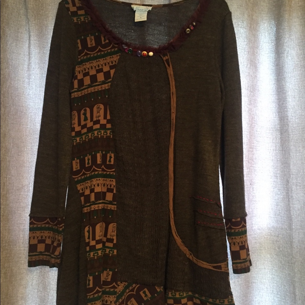Vintage Emma G unique sweater dress